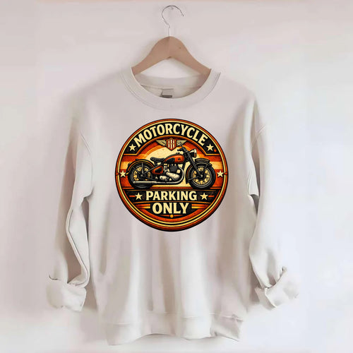 Motorcycle Parking Only - Crewneck Sweatshirt