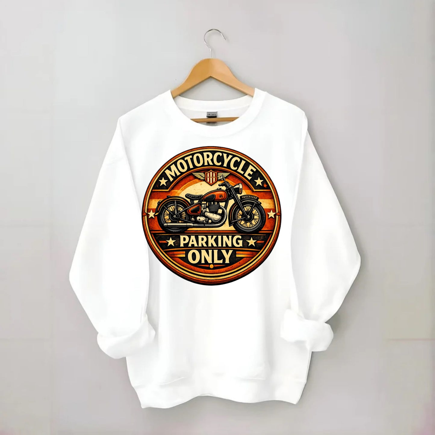 Motorcycle Parking Only - Crewneck Sweatshirt