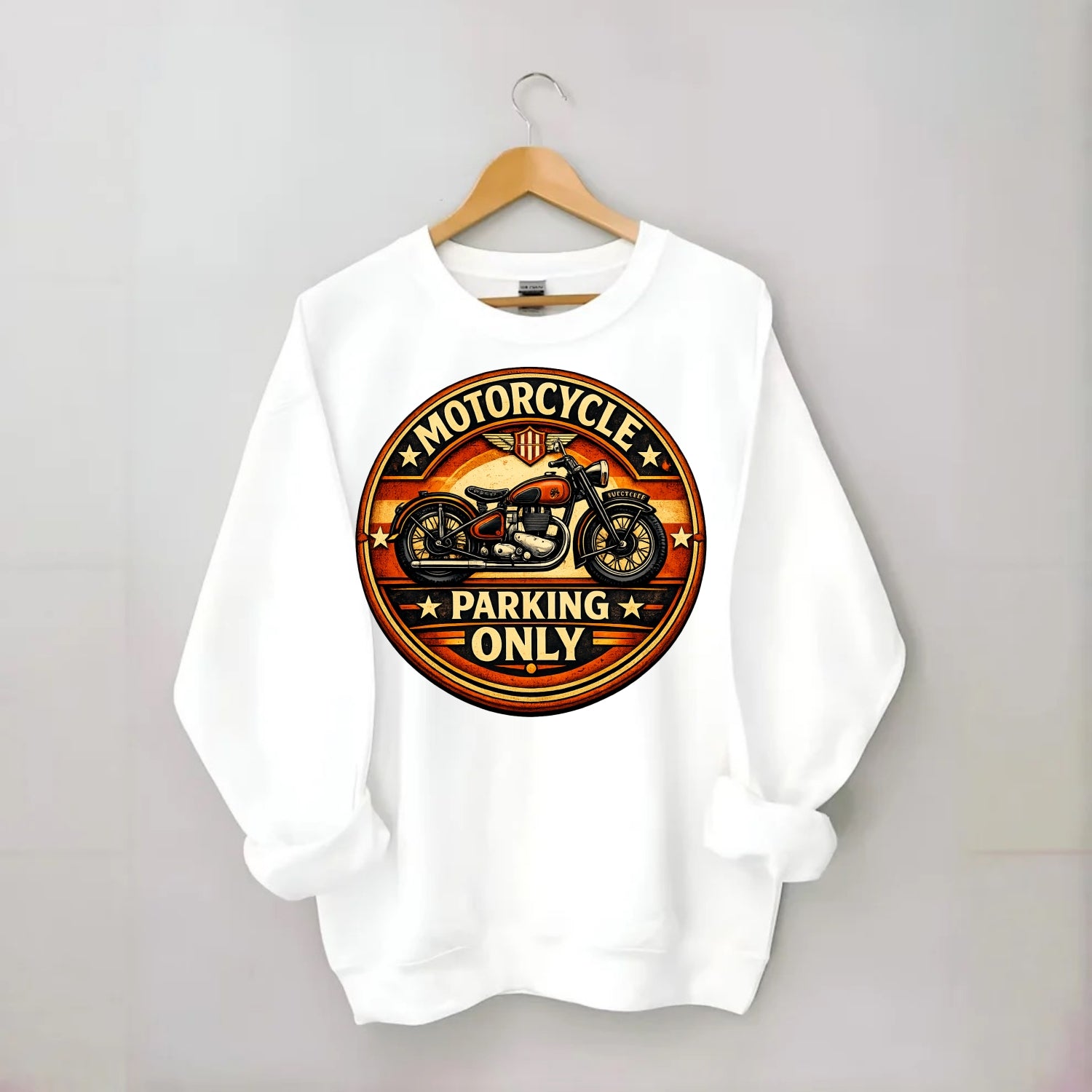 Motorcycle Parking Only - Crewneck Sweatshirt