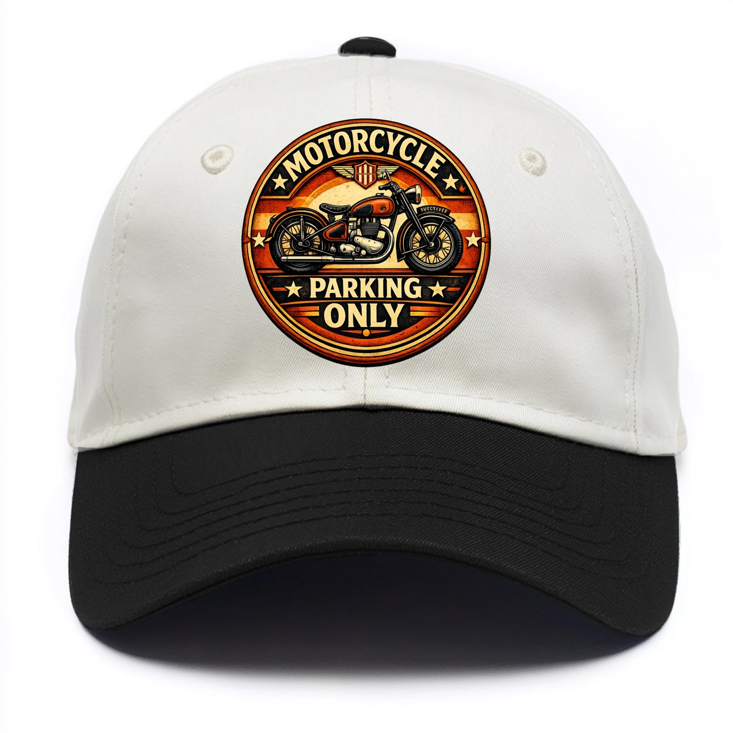 Motorcycle Parking Only - Two Tone Cap