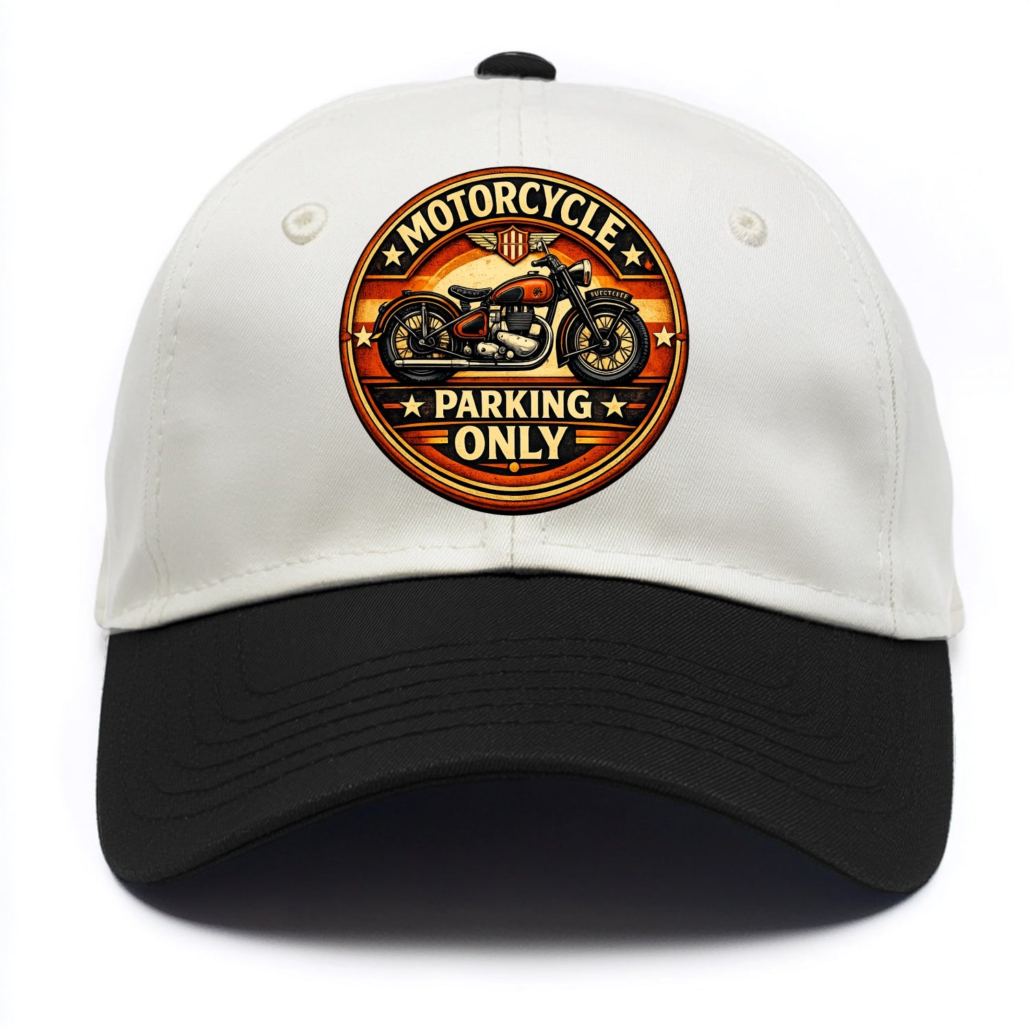 Motorcycle Parking Only - Two Tone Cap