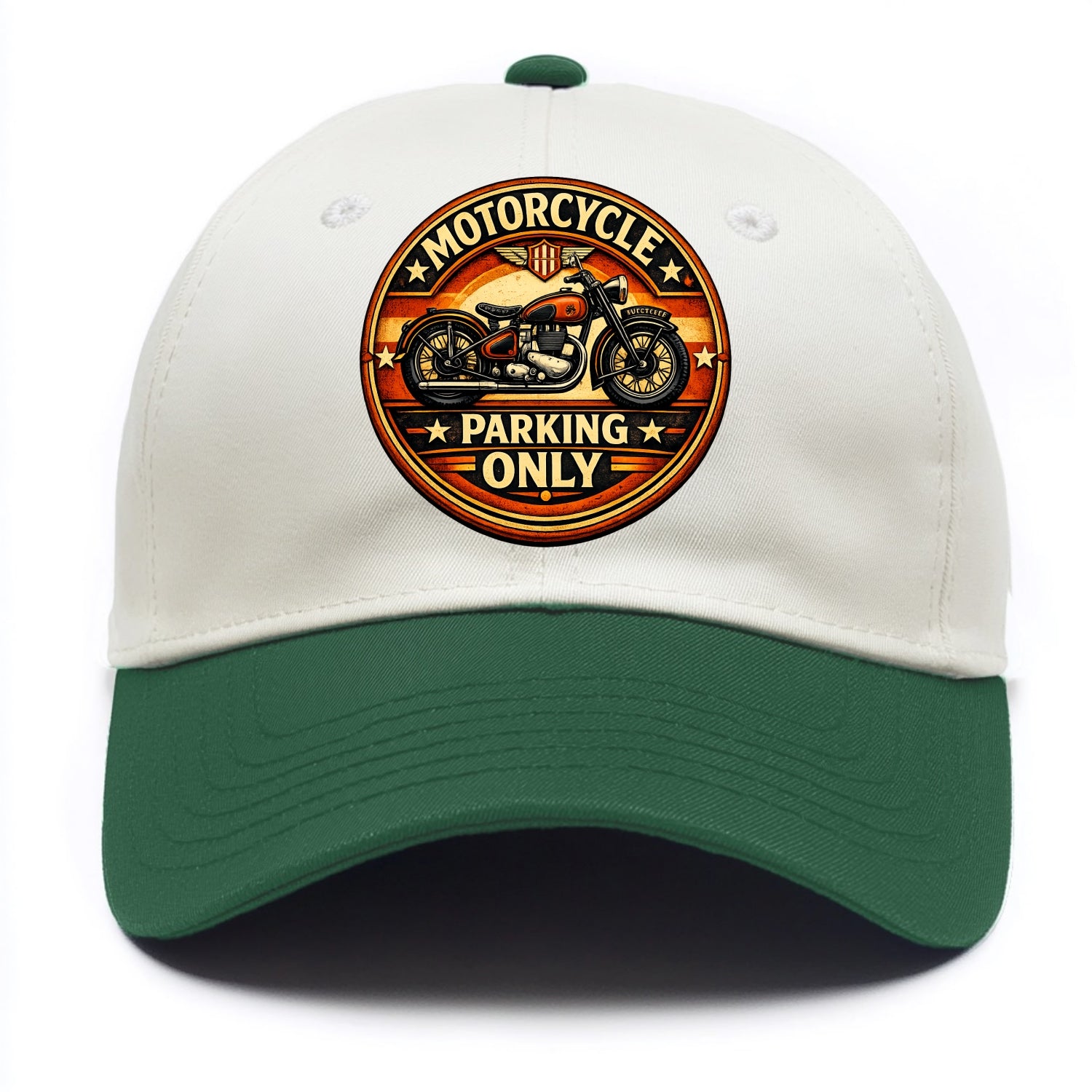 Motorcycle Parking Only - Two Tone Cap