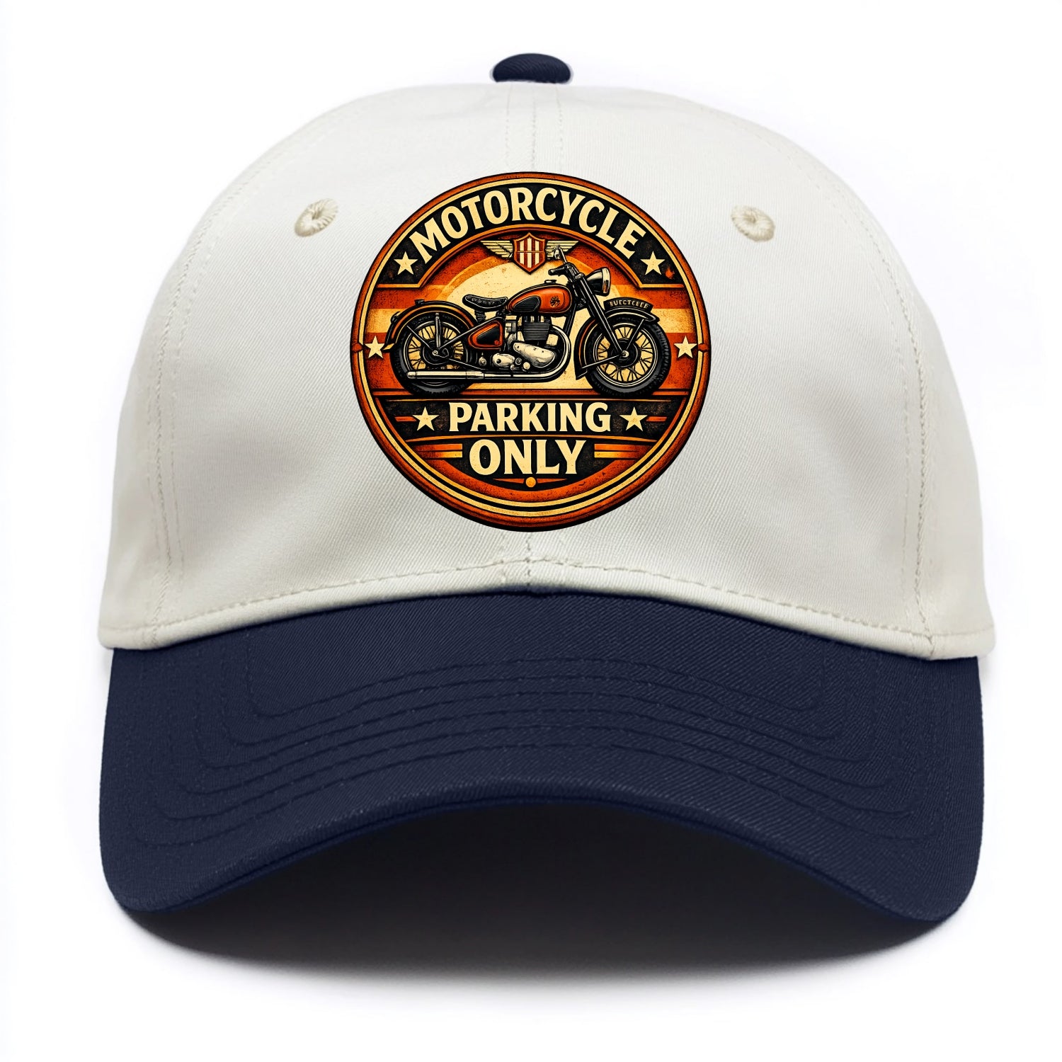 Motorcycle Parking Only - Two Tone Cap