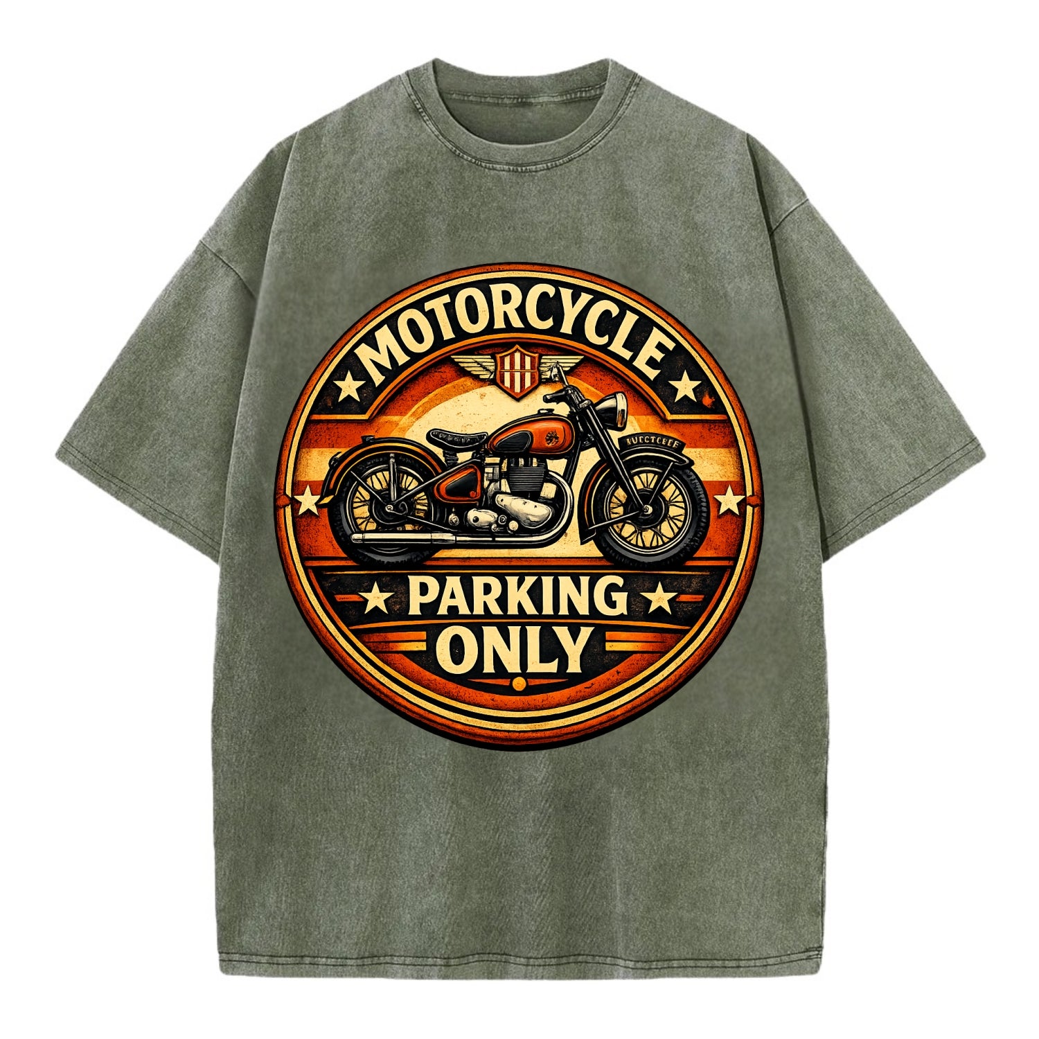Motorcycle Parking Only - Vintage T-shirt