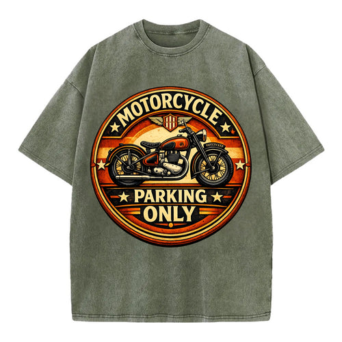 Motorcycle Parking Only - Vintage T-shirt