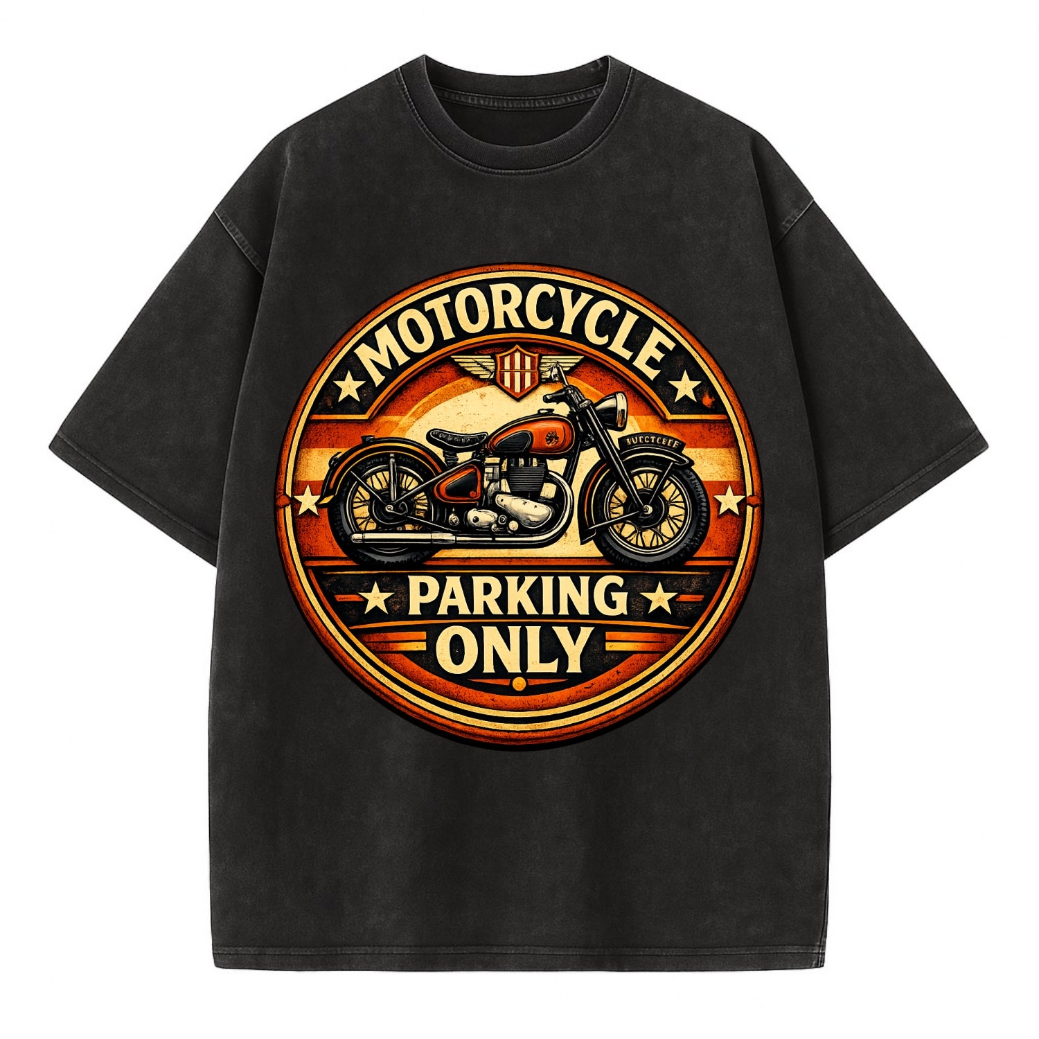 Motorcycle Parking Only - Vintage T-shirt