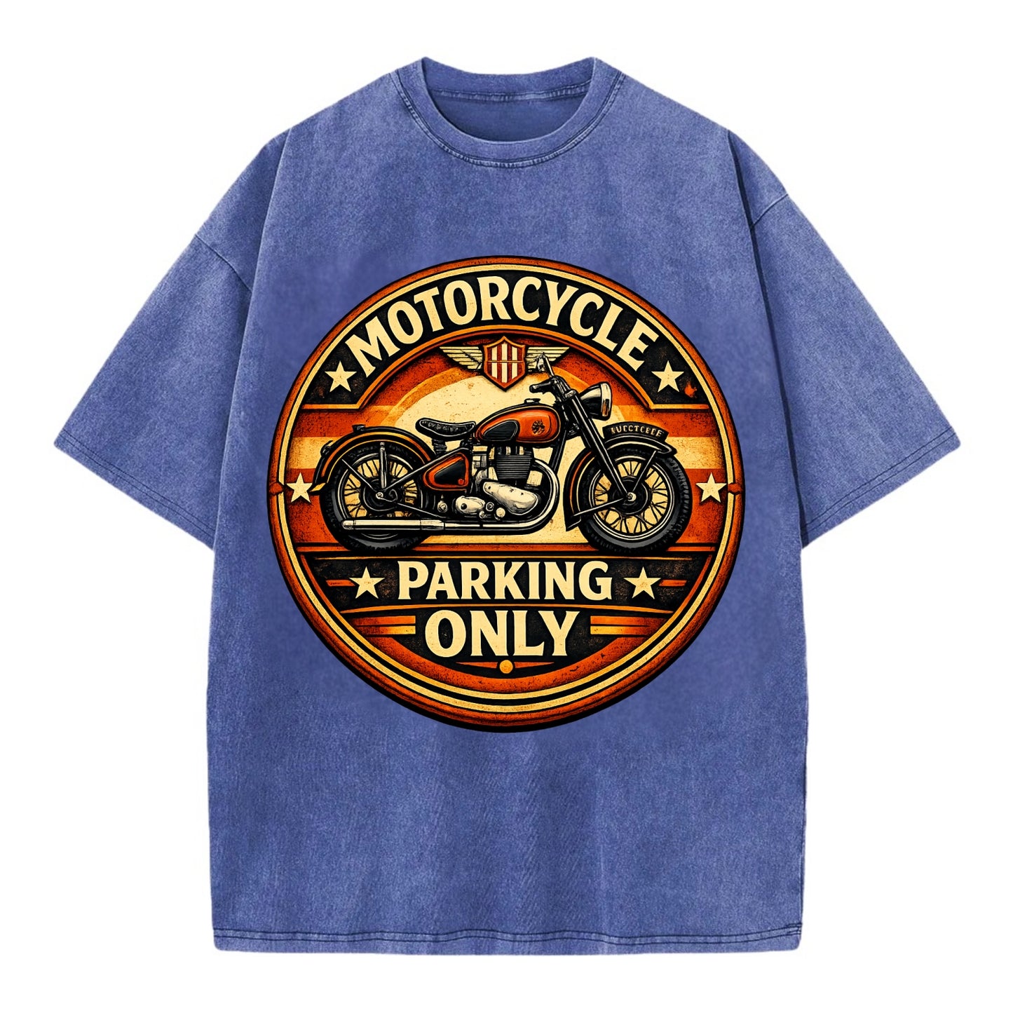 Motorcycle Parking Only - Vintage T-shirt