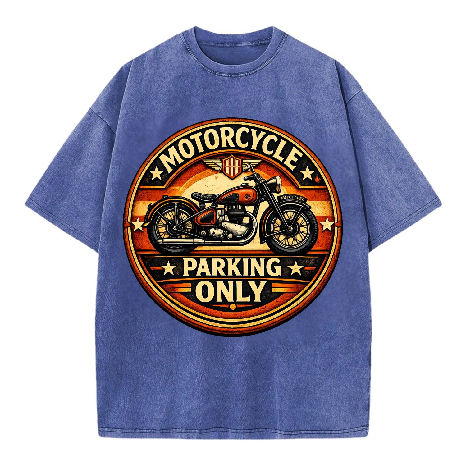 Motorcycle Parking Only - Vintage T-shirt