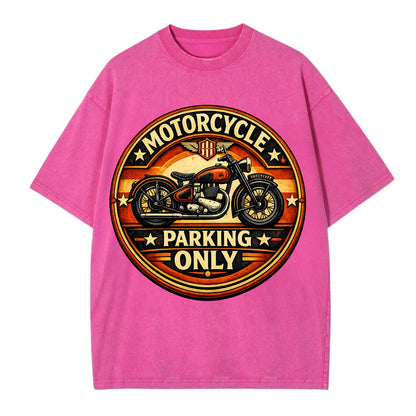 Motorcycle Parking Only - Vintage T-shirt