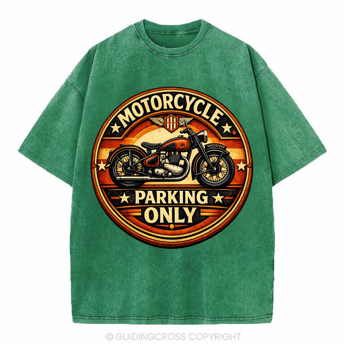 Motorcycle Parking Only - Vintage T-shirt