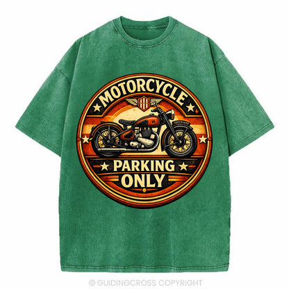 Motorcycle Parking Only - Vintage T-shirt