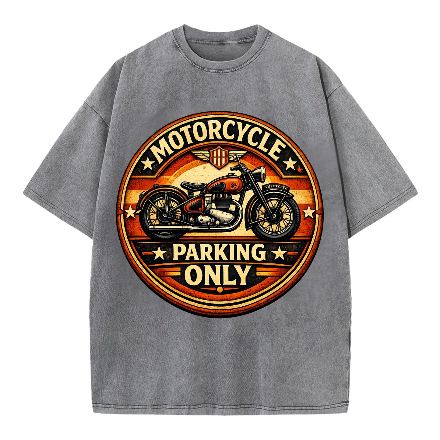 Motorcycle Parking Only - Vintage T-shirt
