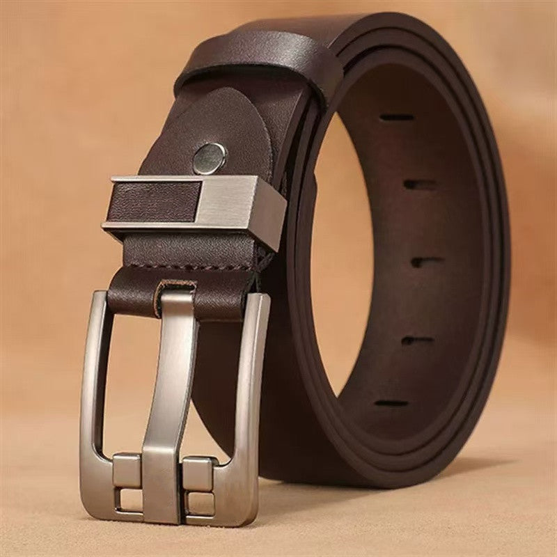 Men's Retro Pin Buckle Belt: Business Casual & Jeans