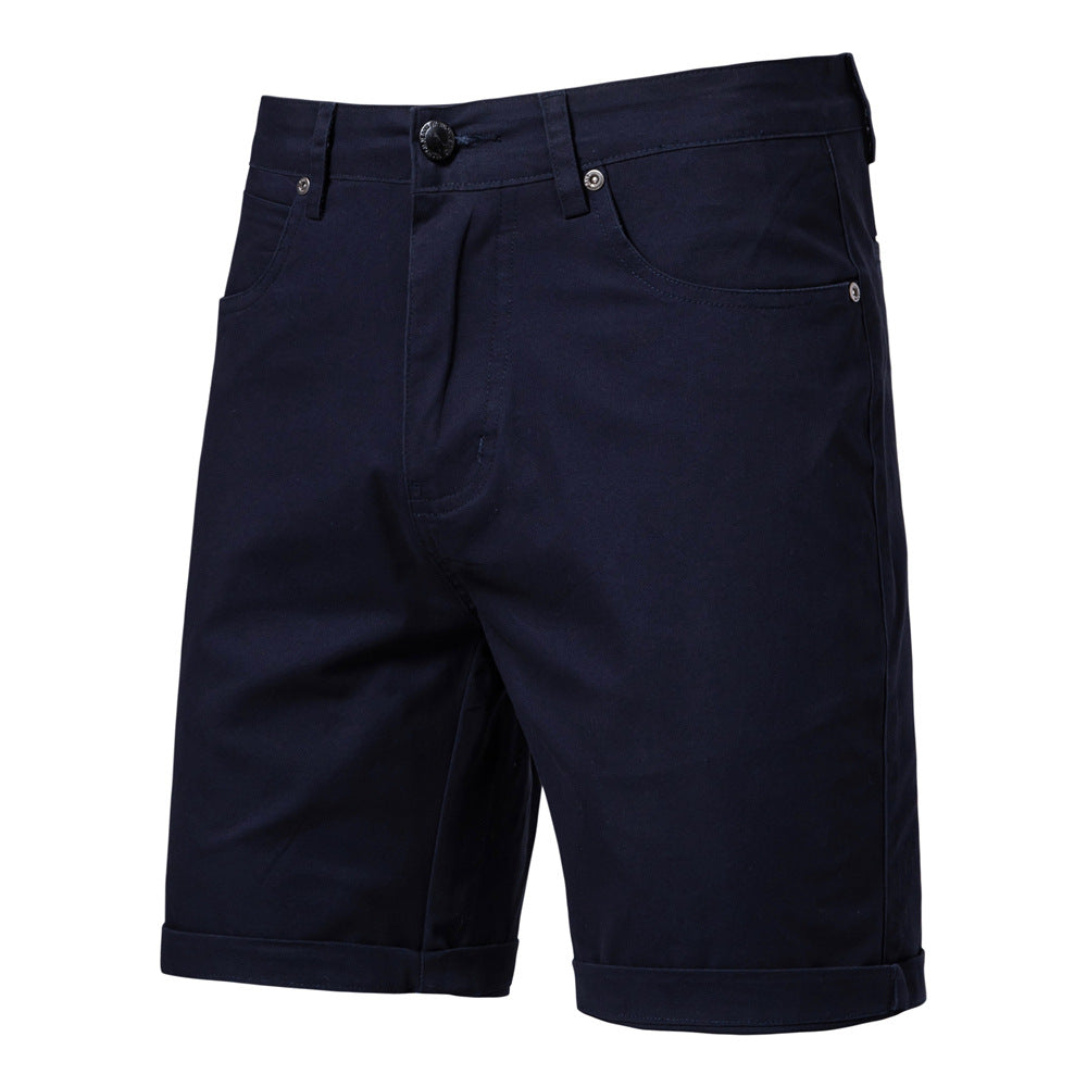 Men's Slim Fit Cotton Casual Shorts