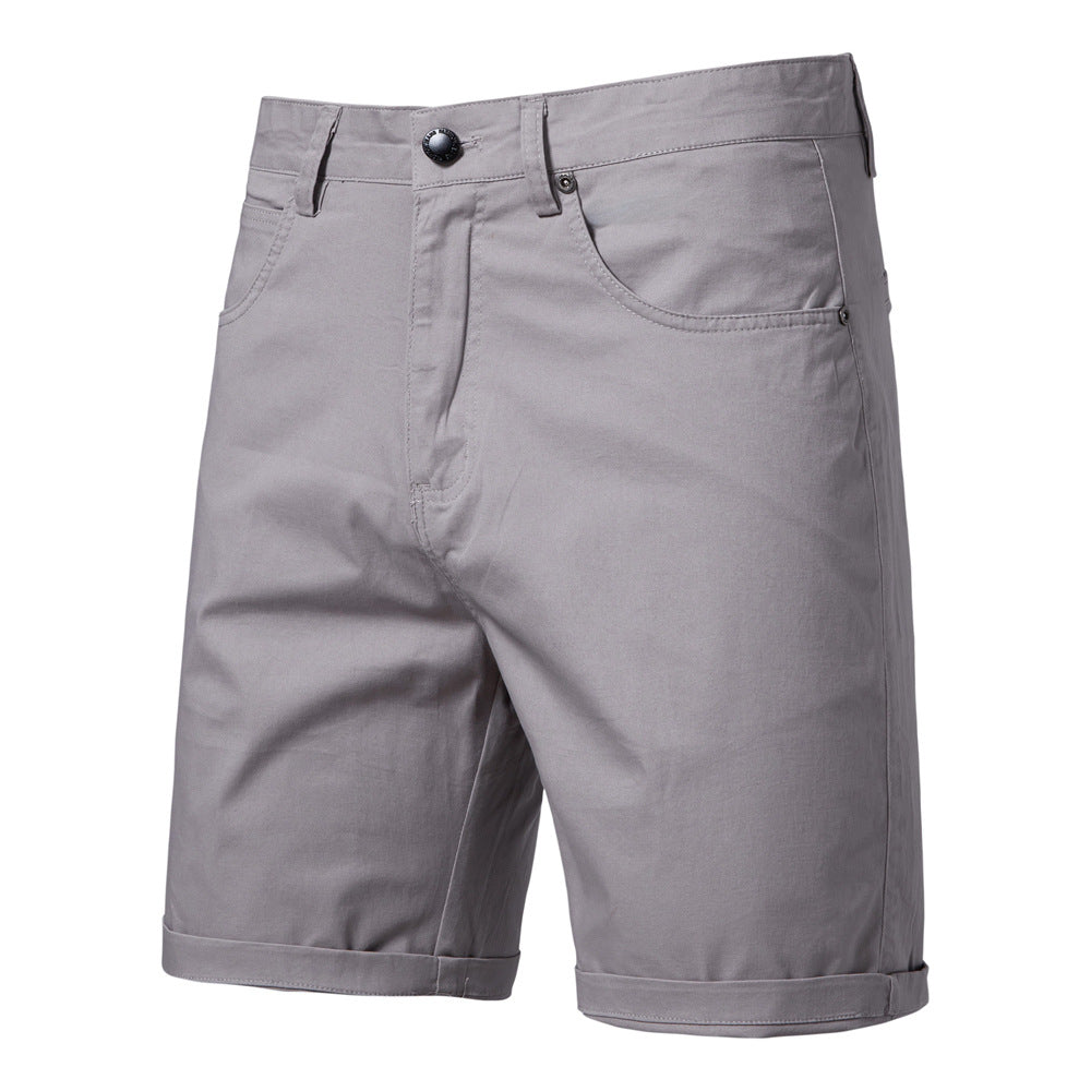 Men's Slim Fit Cotton Casual Shorts