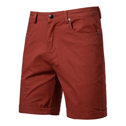 Men's Slim Fit Cotton Casual Shorts