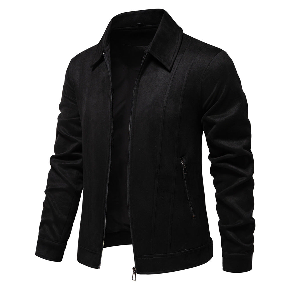 Men's Suede Lapel Jacket | Premium Outdoor Style