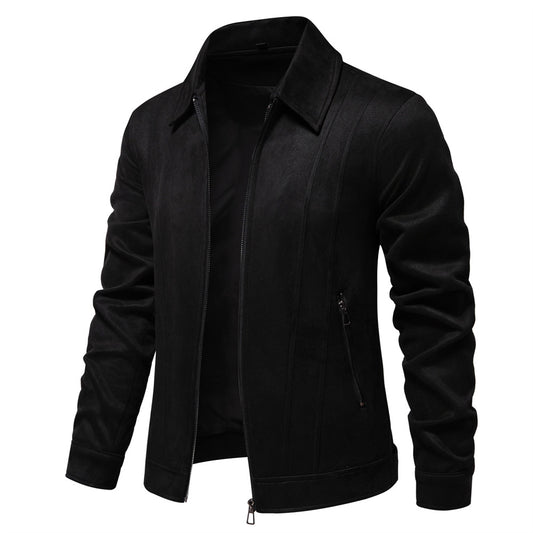 Men's Suede Lapel Jacket | Premium Outdoor Style