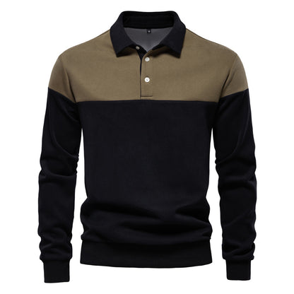Men's Spring Polo Collar Knit Sweater