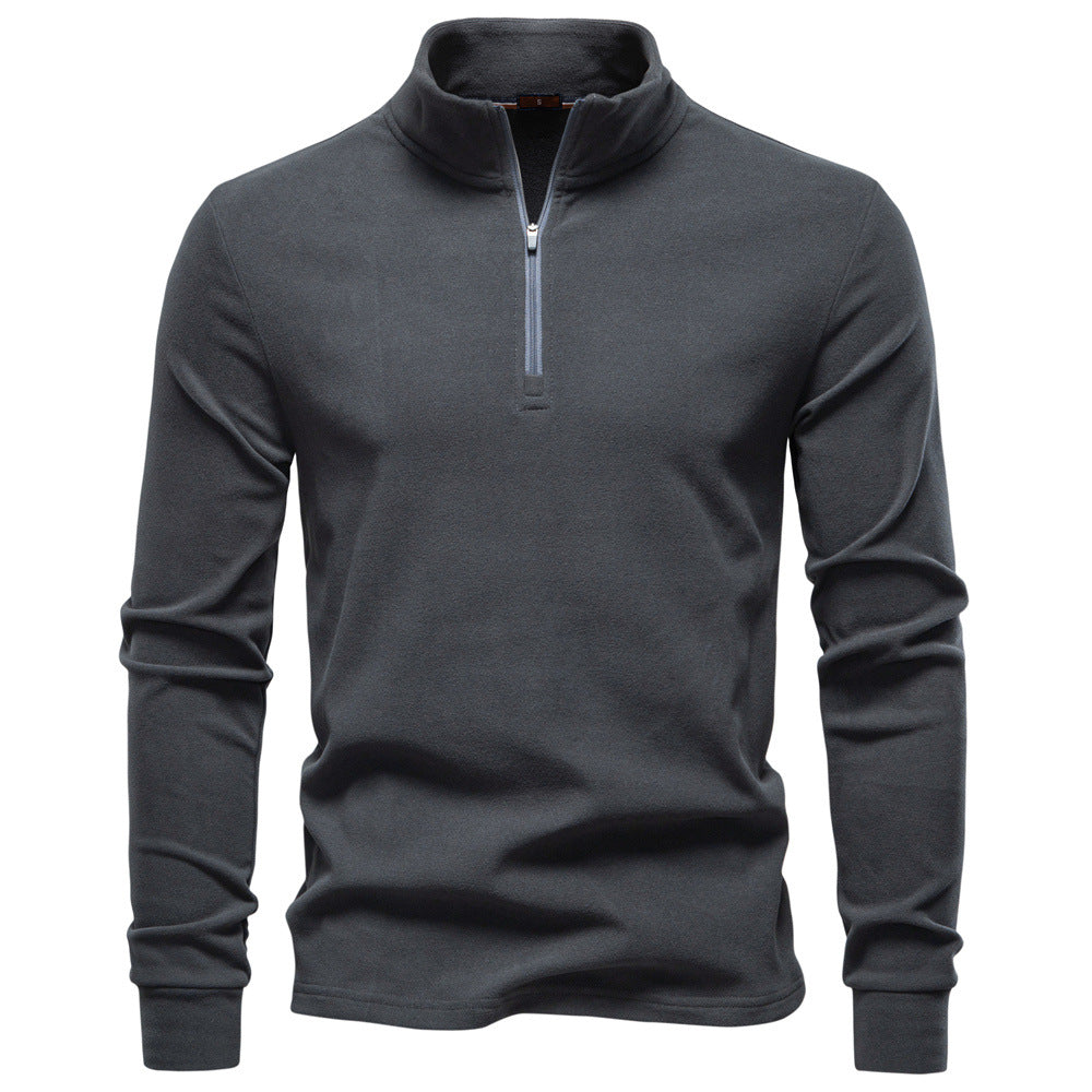 Men's Thermal Half-Zip Sweatshirt: Warm & Stylish