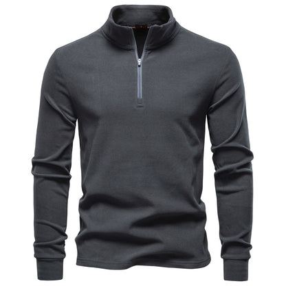 Men's Thermal Half-Zip Sweatshirt: Warm & Stylish