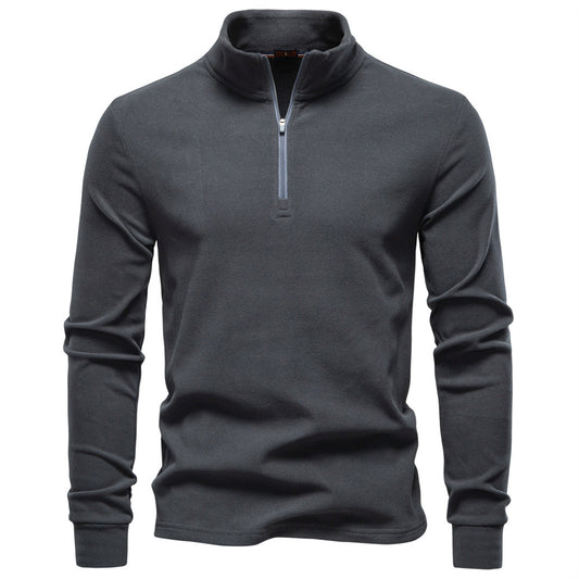 Men's Thermal Half-Zip Sweatshirt: Warm & Stylish