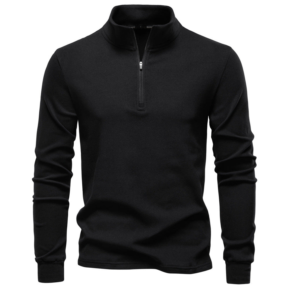 Men's Thermal Half-Zip Sweatshirt: Warm & Stylish