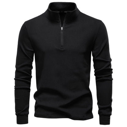 Men's Thermal Half-Zip Sweatshirt: Warm & Stylish
