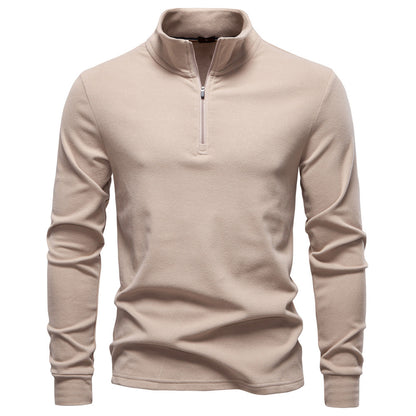 Men's Thermal Half-Zip Sweatshirt: Warm & Stylish