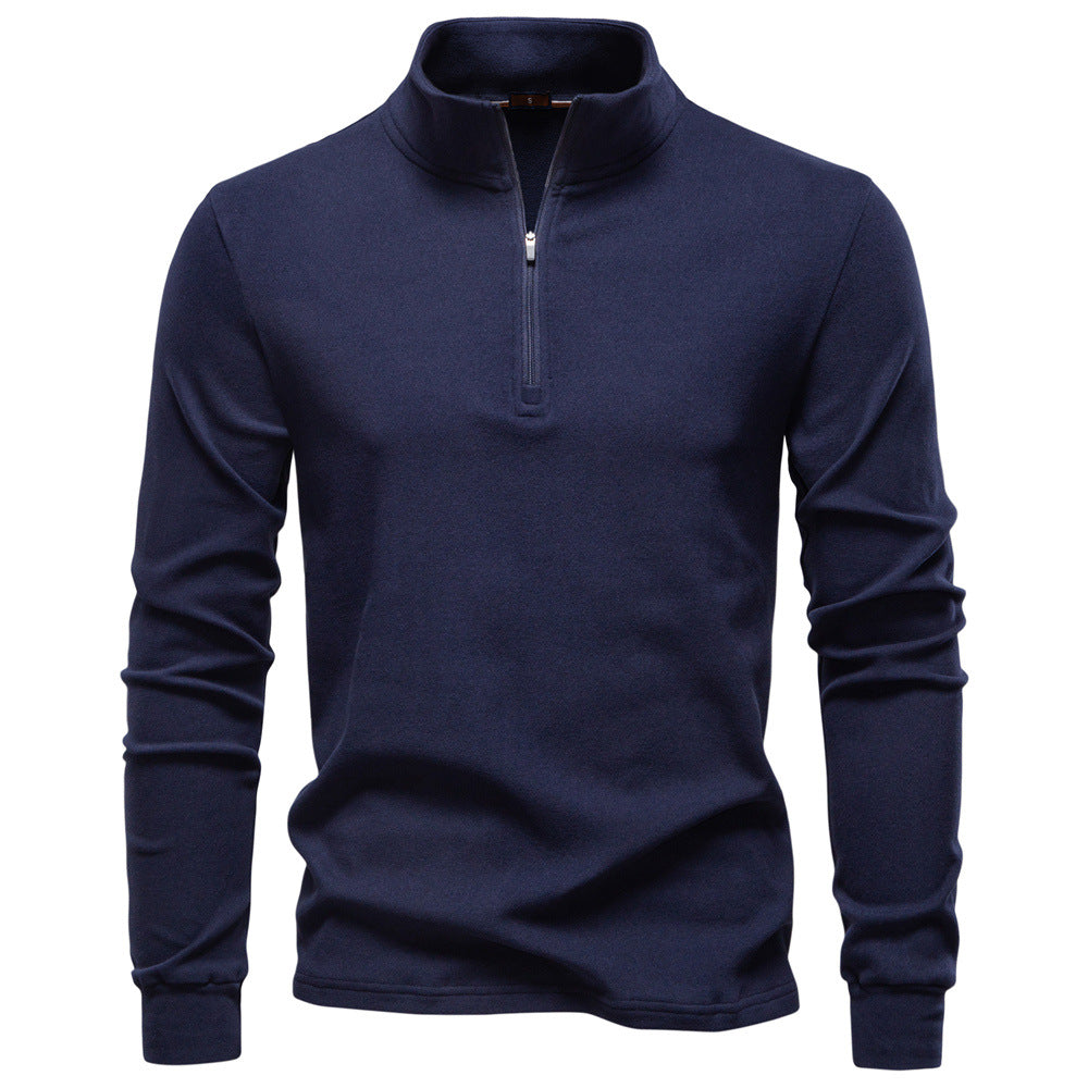 Men's Thermal Half-Zip Sweatshirt: Warm & Stylish