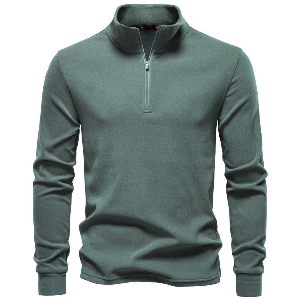 Men's Thermal Half-Zip Sweatshirt: Warm & Stylish