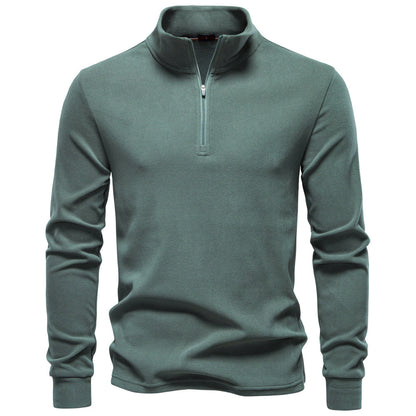 Men's Thermal Half-Zip Sweatshirt: Warm & Stylish
