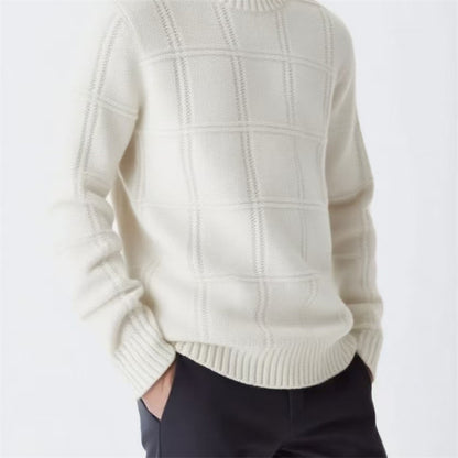 Men's Textured Knit Sweater: Casual Comfort