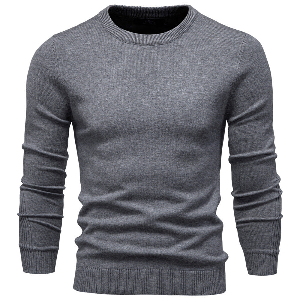 Men's Thick Knit Slim Fit Sweater