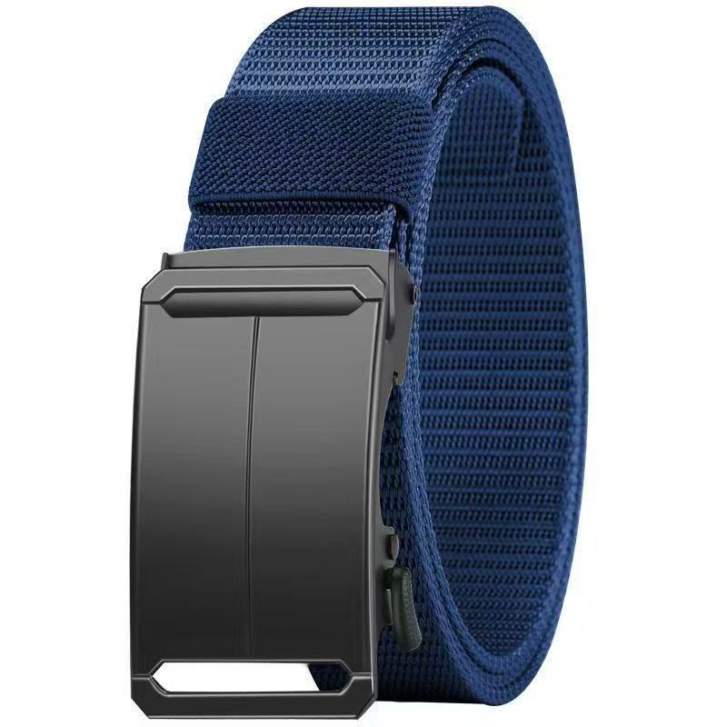 Men's Tactical Nylon Belt: Auto Buckle, Durable & Adjustable