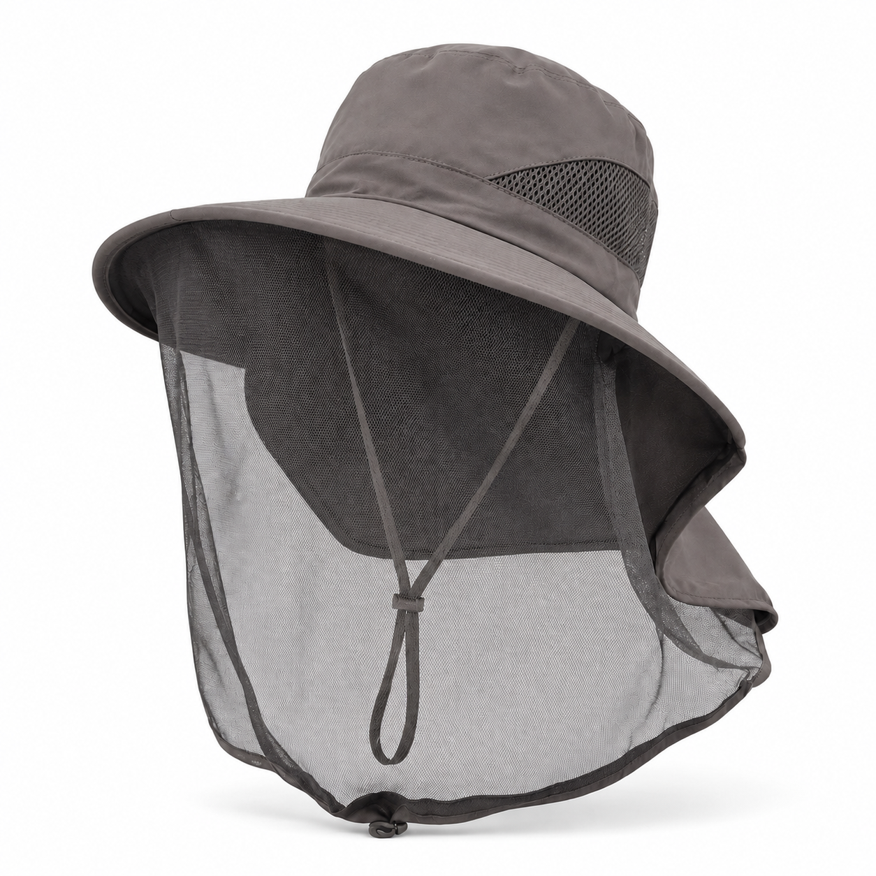 Mosquito Veil Sun Hat with Neck Flap - Breathable UV Protection
