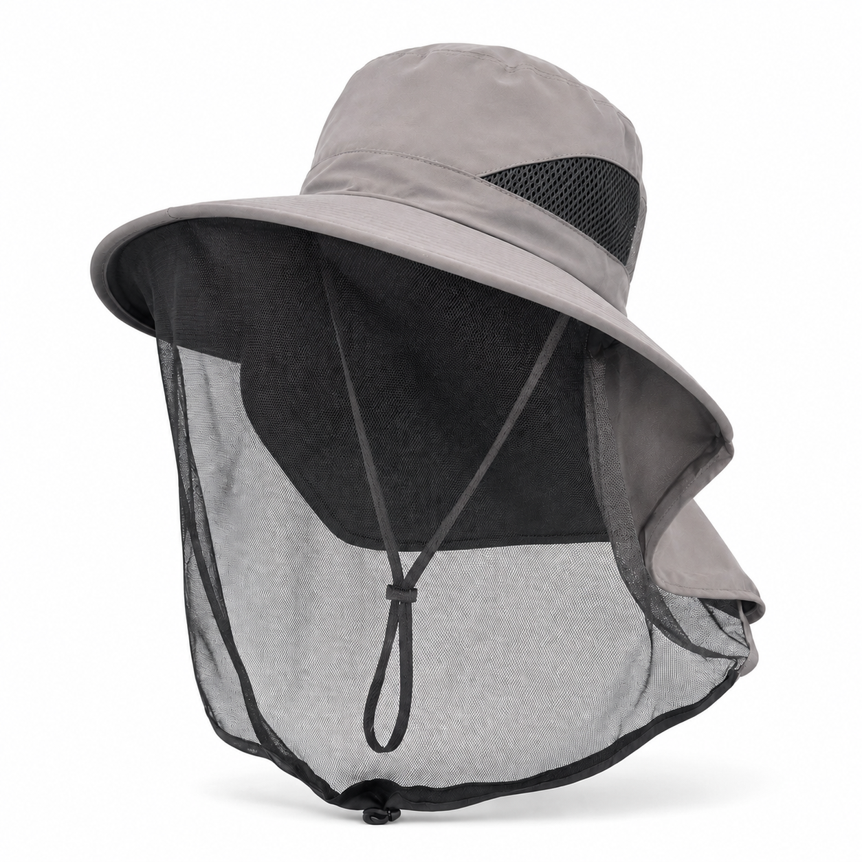 Mosquito Veil Sun Hat with Neck Flap - Breathable UV Protection