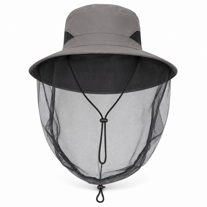 Men's Wide Brim Mosquito Shield Fishing Hat