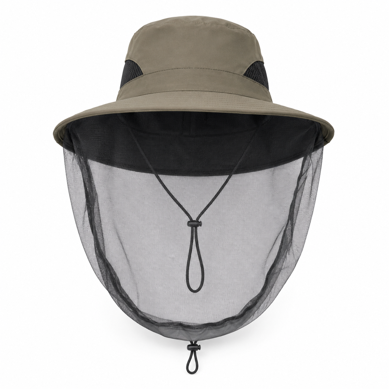 Men's Wide Brim Mosquito Shield Fishing Hat