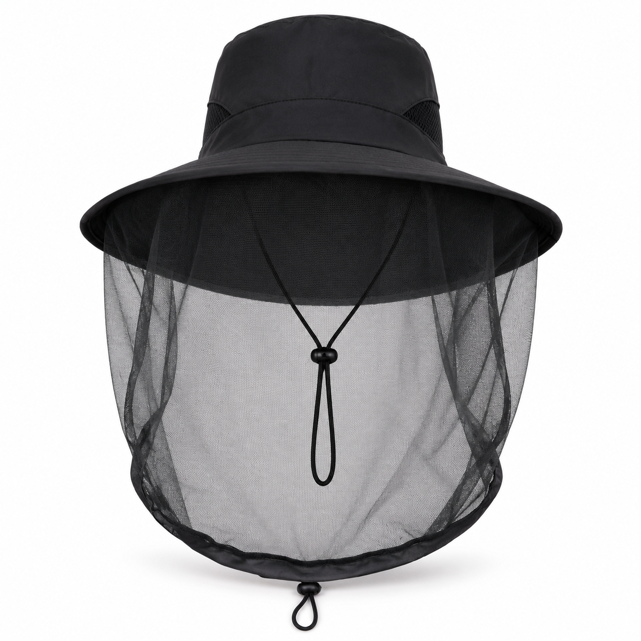Men's Wide Brim Mosquito Shield Fishing Hat