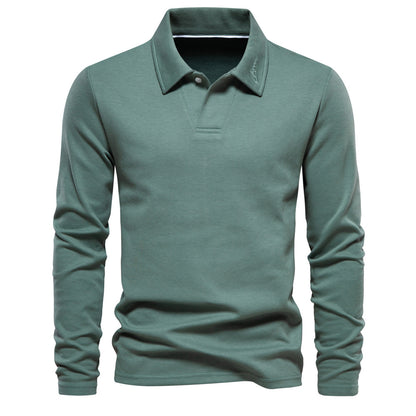 Men's Washed Lapel Polo: Soft Comfort & Casual Style