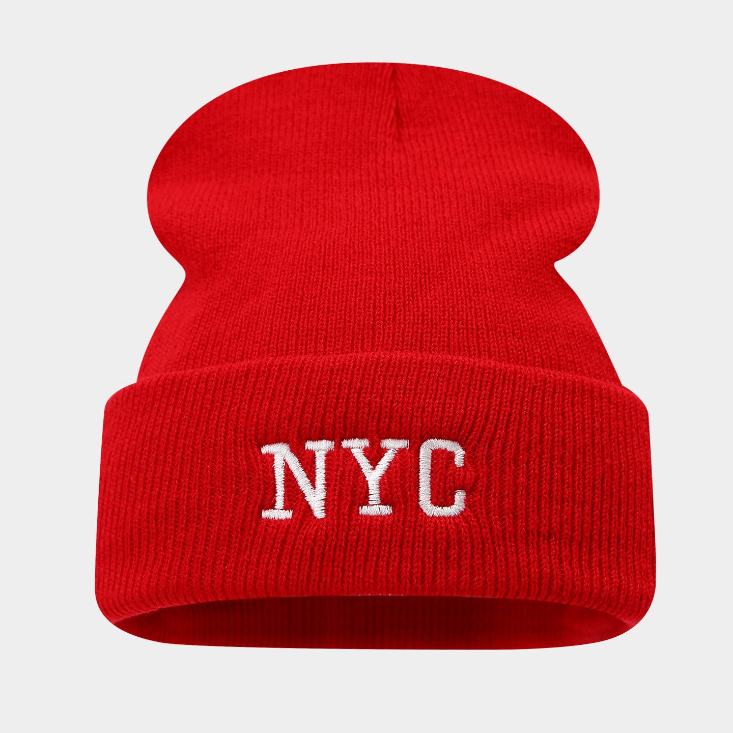 NYC Letter Brimless Beanie: Korean Style Urban Hat