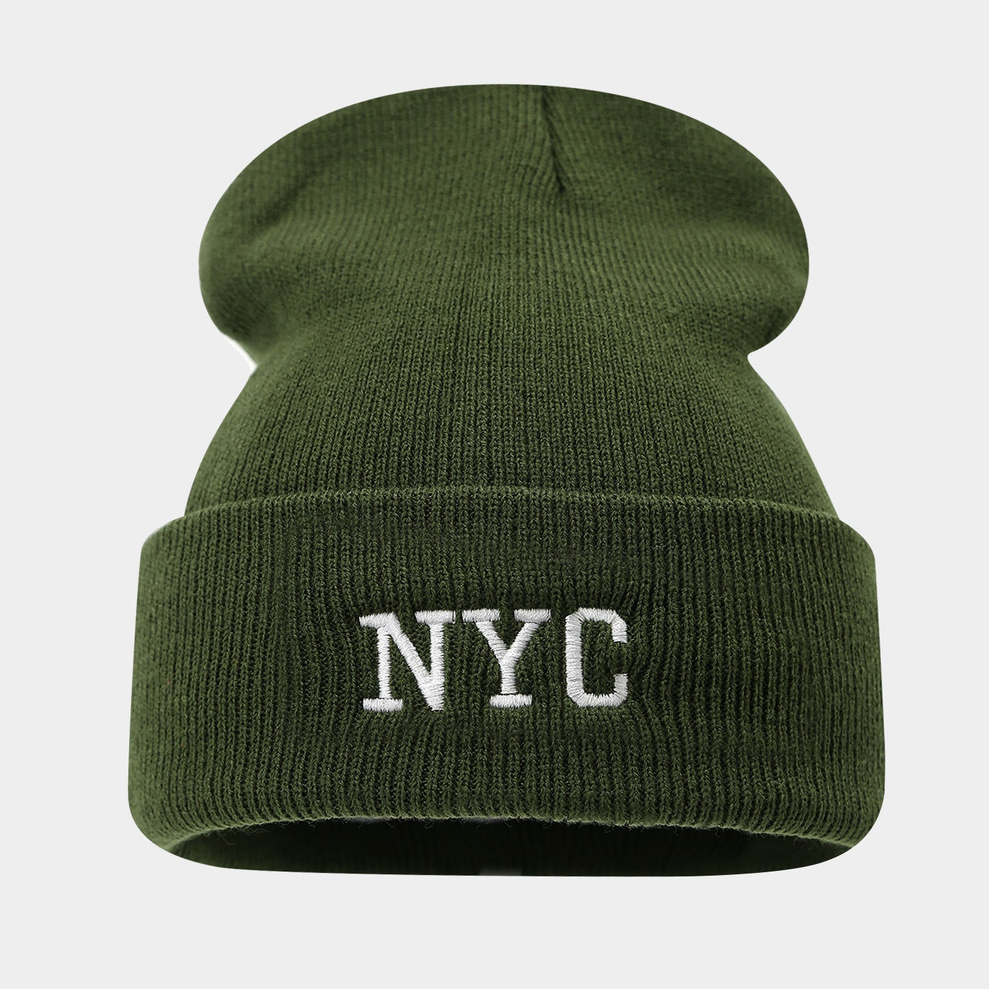 NYC Letter Brimless Beanie: Korean Style Urban Hat