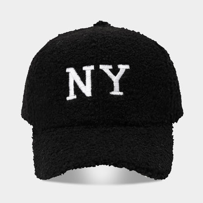 NY Letter Embroidered Duck Cap