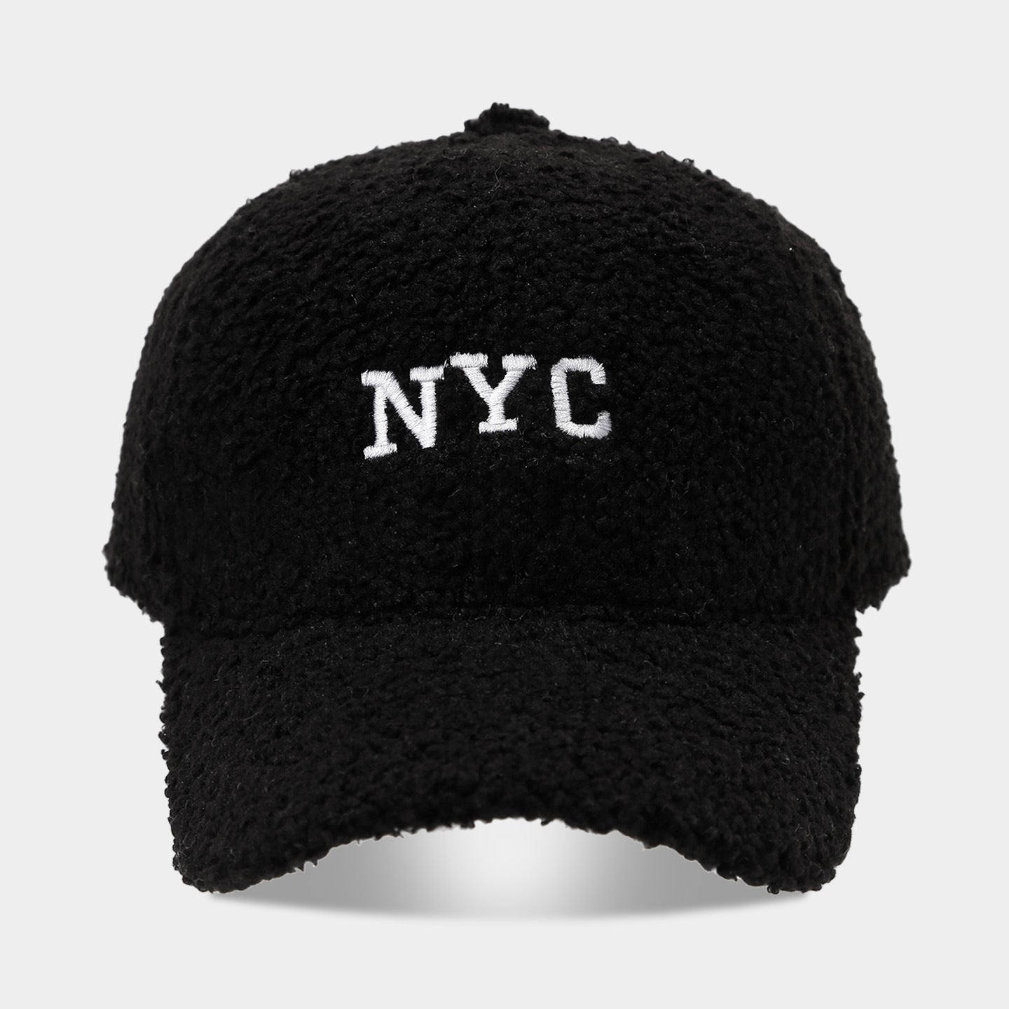 NYC Letter Lambswool Baseball Cap - Winter Warm & Trendy