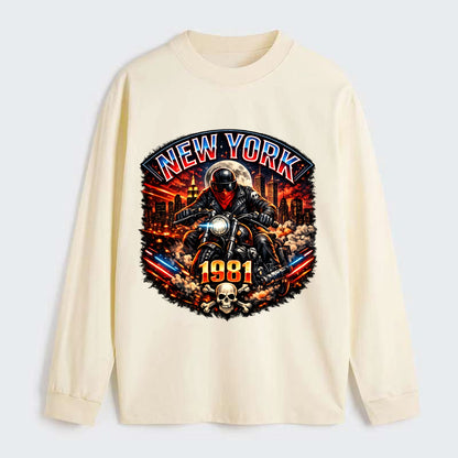 New York 1981 Biker - Classic Long Sleeve Shirt