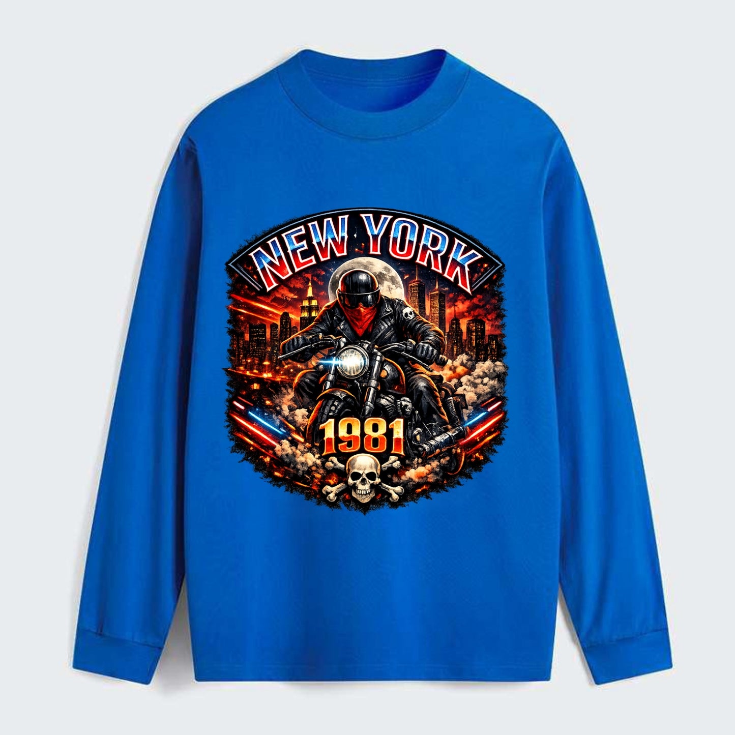 New York 1981 Biker - Classic Long Sleeve Shirt