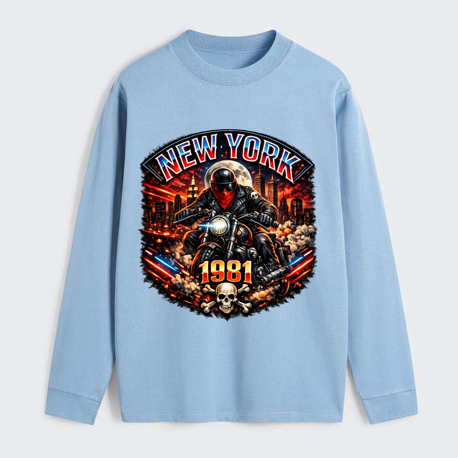 New York 1981 Biker - Classic Long Sleeve Shirt