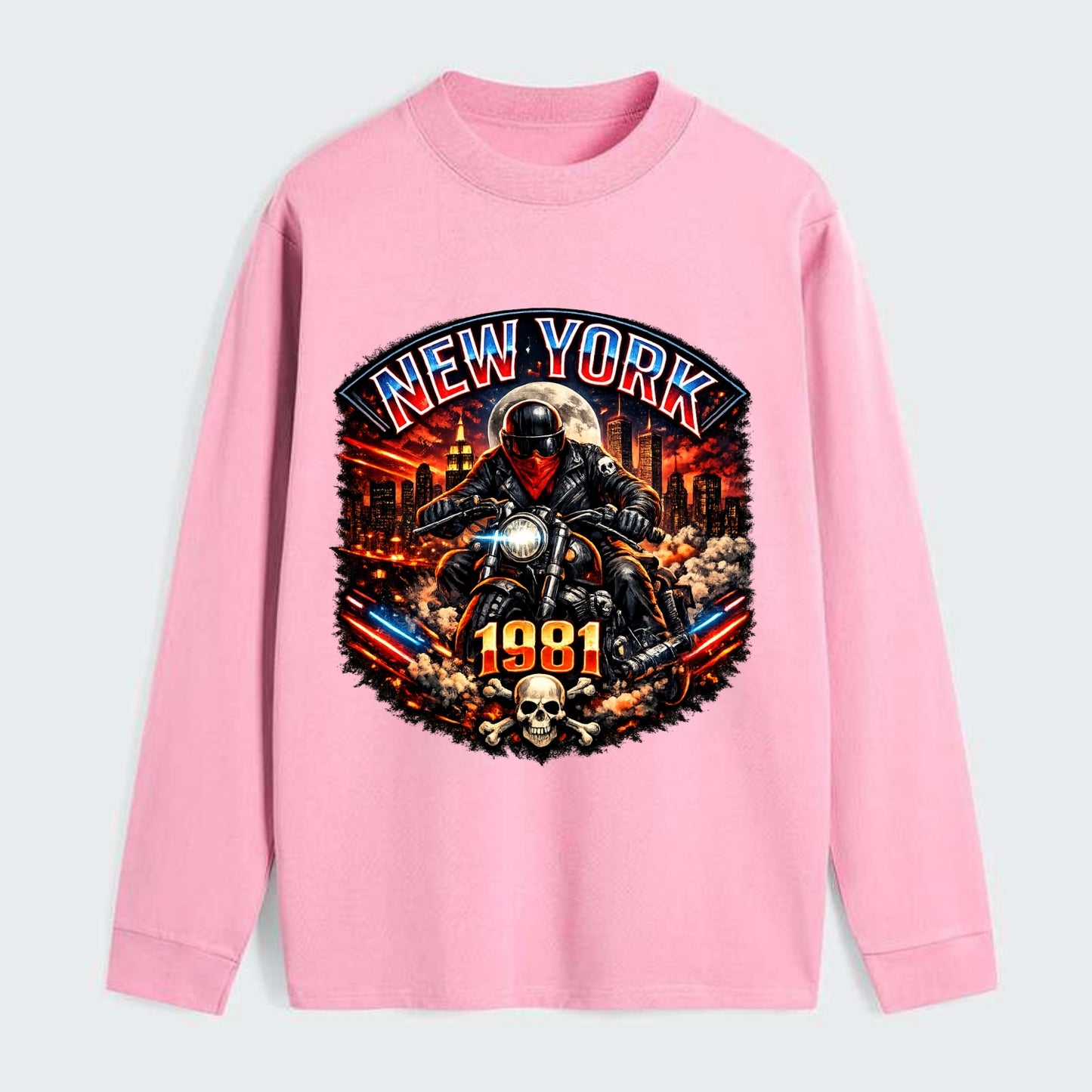 New York 1981 Biker - Classic Long Sleeve Shirt