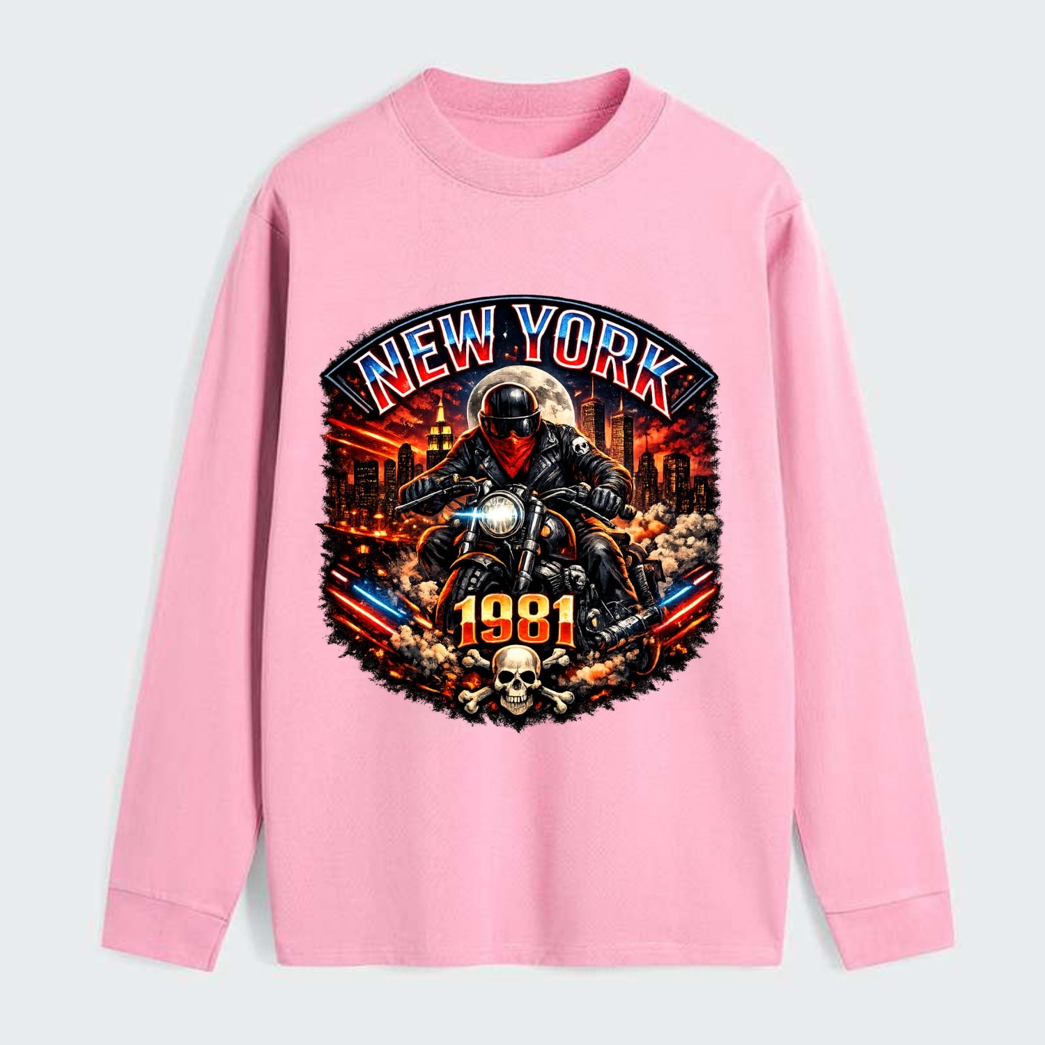 New York 1981 Biker - Classic Long Sleeve Shirt
